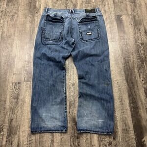 Vintage Y2K Coogi Baggy Wide Leg Loose Skater Grunge Denim Jeans 42x33